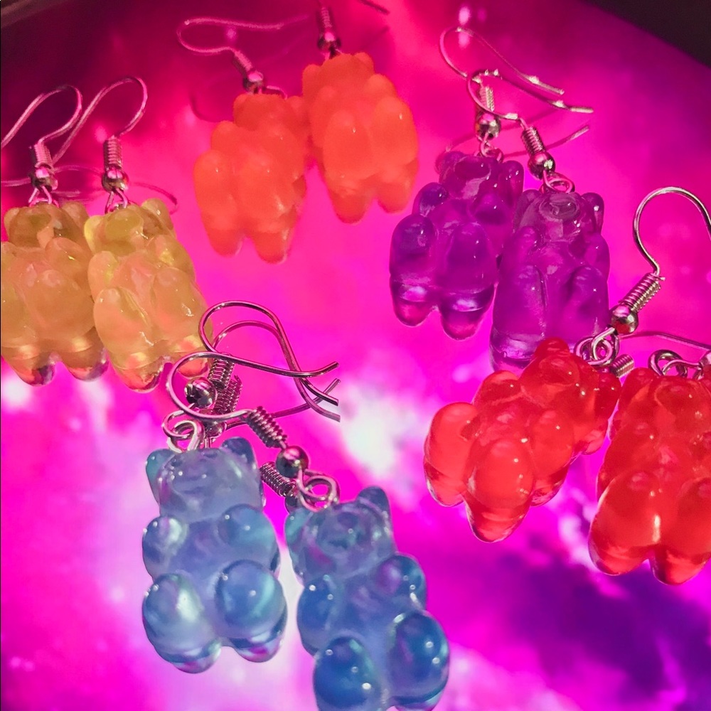 Gummy bear earrings